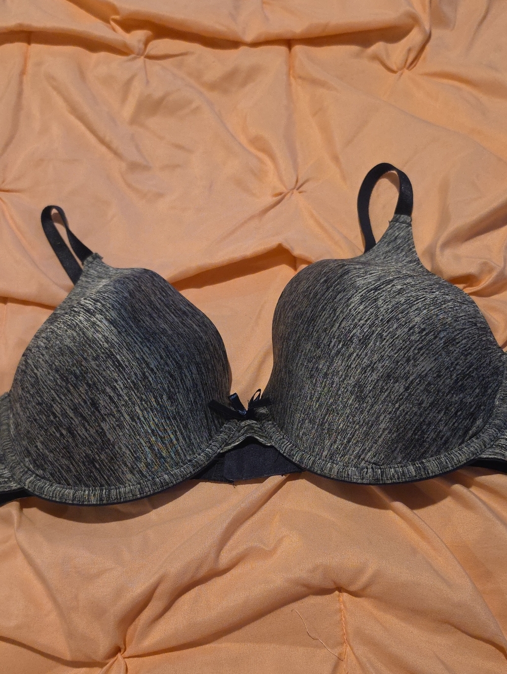 Everyday Smooth T-Shirt Bra - Heather Gray Size 38D